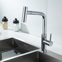 Robinet de cuisine moderne en laiton de haute qualité à poignée unique, à poser sur le comptoir, avec bec rotatif, eau chaude/froide, vente directe d'usine