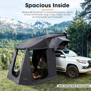SAN HIMA Quick Setup 4x4 Offroad Overland Camping Car Side Toldo Oxford Fabric Roof Top Tent Annex para Car Roof Tent - Product Image 2