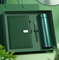 Artículos de Regalo Promocionales de Lujo al por Mayor, Cuaderno Personalizable para Regalos Empresariales, Juego de Regalo con Termo, Bolígrafo y Botella
