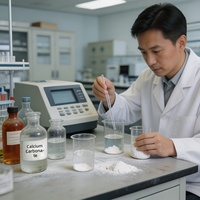 Carbonate de Calcium Léger de Qualité Économique 94% de Blancheur, Carbonate de Calcium Précipité (PCC) à Usage Général