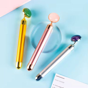 เครื่องนวดหน้าหยกไฟฟ้าแบบมือถือ ปี 2026 ทำจากอลูมิเนียมอัลลอยด์ สำหรับใบหน้า ดวงตา ผิวหนัง ช่วยยกกระชับ ลดรอยคล้ำใต้ตา พร้อมลูกกลิ้งเสริมความงาม - Product Image 4