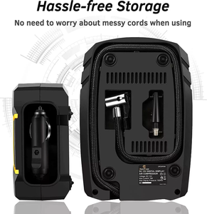 Phụ kiện xe hơi sạc 150 PSI lốp Inflator kỹ thuật số 12V Máy nén khí xe lốp Inflator Analog lốp inflator - Product Image 6