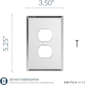 ITTA Plain Acrylic Toggle Mirror Finish Rated Wall <strong>Switch</strong> Cover Plates <strong>Outlet</strong> Covers With <strong>Smart</strong> Life | US - Product Image 5