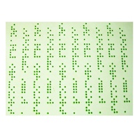 Les autocollants durables d'étiquette de Braille d'étiquette de Braille de haute qualité pourraient matériel en métal de PVC CPP