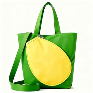 Women <b>Canvas</b> Tote Bag with Detachable Tennis Racket Shape Pouch Multi-purpose Crossbody <b>Handbag</b> Fashion Shopping Shoulder Bag - Product Image 2