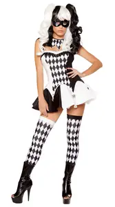 2023 Halloween Cross Dressing Queen Vampire Clown Costume Cosplay vestito nero festa di carnevale per adulti