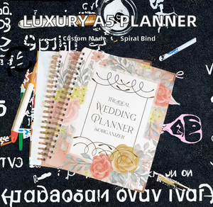 Agenda de Bodas A5 con Espiral, Tapa Dura de Alta Calidad, Blanca, Diseño Personalizado de Lujo, Impresión Personalizable, Papel Interior GSM - Product Image 3