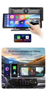 SUNWAYI OEM ODM 10.26 Inch 1080P Dash Cam DVR Touch Screen Car Audio Android Auto CarPlay Monitor On Dash Carplay Screen