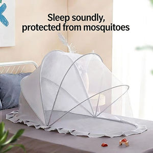 Moustiquaire <span class=keywords><strong>de</strong></span> <span class=keywords><strong>lit</strong></span> bébé confortable, pliable, portable, mignonne, respirante, anti-insectes, en maille 100% polyester 200TC, toutes saisons - Product Image 5