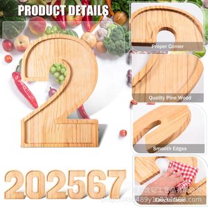 Wooden Digital <b>Tray</b> 2026 New Year Graduation Party Dessert <b>Snack</b> Fruit Cheese Serving <b>Tray</b> Home Use - Product Image 2