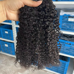 Fabbrica di porcellana ingrosso materie prime non trasformati mongolo crespo ricci 3b-3c trama dei capelli/meche/estensione