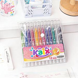 Set di 12 Penne Gel Glitterate KAIX per Disegno Scintillante e Colorazione, Penne Metalliche Lucide da 1.0mm per Scrapbooking e Journaling Fai-da-Te - Product Image 4