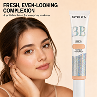 SEVEN GIRL 35ml Crème de fond de teint hydratante et éclaircissante, anti-cernes waterproof, écran solaire, fond de teint liquide, crème BB SPF35