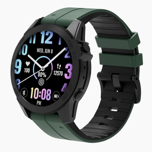 Bracelets TPU respirants à libération rapide 20/22/26 mm pour <span class=keywords><strong>Garmin</strong></span> <span class=keywords><strong>Fenix</strong></span> 7 7S 7X 6S 6 6X <span class=keywords><strong>5S</strong></span> 5 avec grain de cuir ou bracelet de montre <span class=keywords><strong>Garmin</strong></span> - Product Image 6