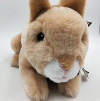 OEM/ODM cadeau personnalisé de haute qualité en gros peluche mignon doux lapin 10 pouces avec ruban pour enfants