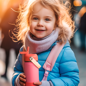 Tùy Chỉnh Màu Sắc Biểu Tượng Trẻ Em Chai Nước Thép Không Gỉ Đôi Tường Cách Nhiệt Uống Chai Chân Không <span class=keywords><strong>Flask</strong></span> Với Rơm Nắp - Product Image 6