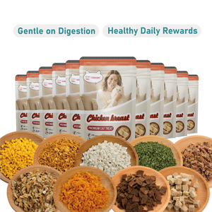 OEM ODM Snacks Gourmet Liofilizados para Gatos, Deliciosos Bocadillos Irresistibles para Gatitos <span class=keywords><strong>de</strong></span> Interior, Alimento Natural Sin Conservantes - Product Image 1