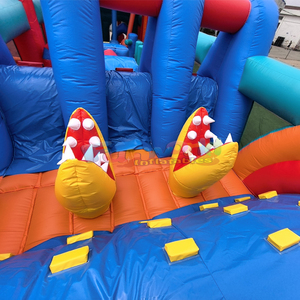 Commercial grade outdoor large bounce <b>house</b> and slide combo castle <b>inflatable</b> obstacle course for kids - Product Image 2