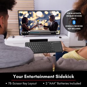 <span class=keywords><strong>Keyboard</strong></span> sentuh nirkabel 2.4G, gunting senyap desain saklar ergonomis untuk bisnis kantor & Komputer - Product Image 4