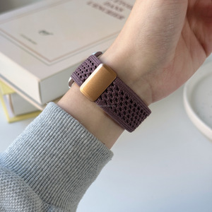<span class=keywords><strong>Bracelet</strong></span> en tissu magnétique Série 10 <span class=keywords><strong>Bracelet</strong></span> à boucle tressée Brassard en nylon pour <span class=keywords><strong>Apple</strong></span> <span class=keywords><strong>Bracelet</strong></span> de montre ultra réglable 46mm - Product Image 2
