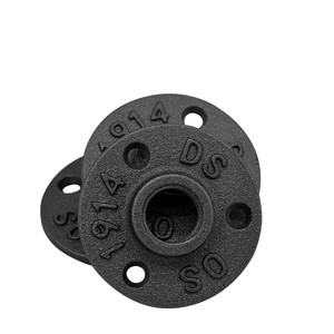 <span class=keywords><strong>DSDST</strong></span> AM 1949 Schmiedbare Gusseisen-Wandflansche in Schwarz für Industriemöbel und Loft-Anwendungen - Product Image 2