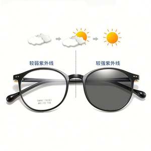 Gafas de Computadora con Marco Redondo TR90 de Moda 2025, Gafas Fotocromáticas con Bloqueo de Luz Azul para Hombre y Mujer, Venta al Por Mayor - Product Image 1