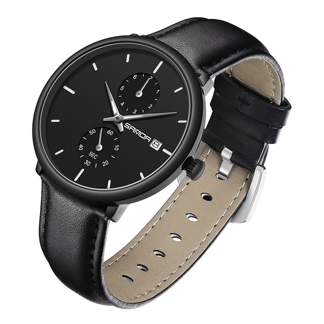Hot Selling SANDA Watch 1115 High Quality Men's Quartz Watches 3ATM Waterproof Watches Fashion Luminous Hands with Date