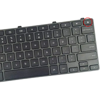 Tata letak US Keyboard Laptop pengganti Keyboard hitam, untuk DELL Chromebook 3100 5190 dengan tombol kunci Keyboard Laptop Notebook