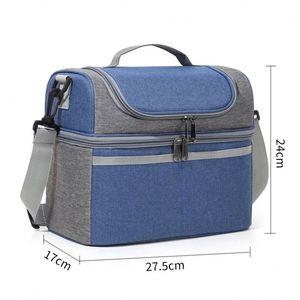 Insulated Large Capacity Cooler Bag Waterproof Portable Zipper Thermal Lunch Bags Outdoor Picnic Food - Product Image 3