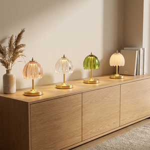 VINTAGE Tulip Table Lamp 5200mAh <b>Battery</b> Touch Control Cordless 3 Colors Dimmable Rechargeable Decoration LAMPARA DE MESA - Product Image 2