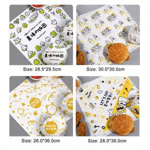 Papel de Seda Antigrasa Impreso Personalizado, Papel Encerado de Grado Alimenticio Impermeable para Envolver Sándwiches, Hamburguesas, Pizza y Comida - Product Image 4