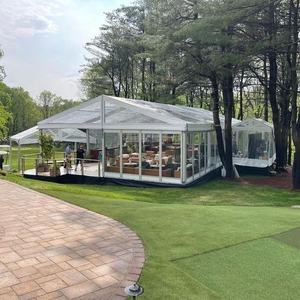Элегантная прозрачная водонепроницаемая палатка для свадебной вечеринки с алюминиевой рамкой для наружной церемонии - Product Image 3