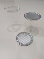 Sortie d'usine Boîte transparente en plastique PET transparent vide de qualité alimentaire Pot alimentaire portable avec couvercle facile à ouvrir et couvercle de couleur à vis