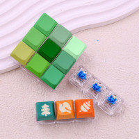 Porte-clés lumineux personnalisables avec touches de clavier, jouet anti-stress à presser, plusieurs options de couleurs
