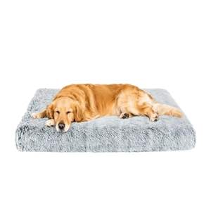 Gran promoción, camas para perros, camas de jaula de felpa de lujo para perros, alfombrilla para perros, alfombrillas cómodas y esponjosas para perreras, alfombrillas antideslizantes para dormir para mascotas - Product Image 2