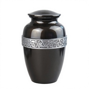 Urna Funeraria Grande de Aluminio para Cenizas de Adultos, Color Marrón con Águila Decorativa, Urna Conmemorativa para Cenizas Humanas de Adultos - Product Image 5