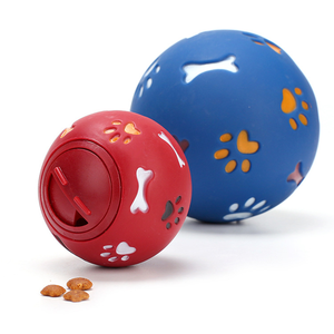 Juguete interactivo Simple de goma TPR de alta calidad <span class=keywords><strong>para</strong></span> <span class=keywords><strong>perros</strong></span>, dispensador de comida con fugas, juguete de entrenamiento chirriante - Product Image 3