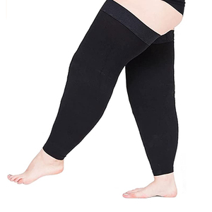 <span class=keywords><strong>Bas</strong></span> de contention médical en <span class=keywords><strong>nylon</strong></span> 23-32 mmHg pour varices, hauteur cuisse, à bout ouvert, avec manchette en silicone <span class=keywords><strong>et</strong></span> compression - Product Image 2