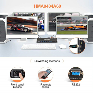 Tesmart 4x4 4K cho <span class=keywords><strong>HDMI</strong></span> Ma Trận Switcher với RS232 và Quad đa-người xem 3840*2160 30Hz Video Splitter & chuyển đổi - Product Image 2