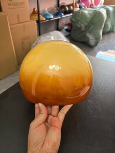 Pantalla de lámpara nórdica de acrílico con diseño de pomelo, estilo Bauhaus, pantalla de lámpara hemisférica con efecto de puesta de sol - Product Image 2