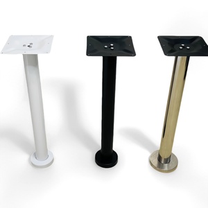 Gambe <span class=keywords><strong>per</strong></span> Tavoli Moderne in Acciaio Inossidabile <span class=keywords><strong>per</strong></span> <span class=keywords><strong>Cucina</strong></span>, Soggiorno, Scuola, Sala <span class=keywords><strong>da</strong></span> Pranzo - <span class=keywords><strong>Piedi</strong></span> Fissi Resistenti, Colonna di Supporto in Legno Massello - Product Image 5