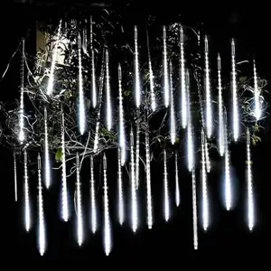 Weihnachten Urlaub Beleuchtung 30cm 50cm 80cm Wasserdicht Fallen Regentropfen Led Meteor Dusche Regen Rohr Lichter