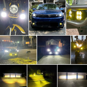 Feux de brouillard auxiliaires pour moto à <span class=keywords><strong>4</strong></span> lentilles, projecteurs LED 40W, <span class=keywords><strong>phare</strong></span> supplémentaire, lampe de conduite électrique - Product Image 6