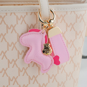 Llavero de aleación con dos anillos de caballo pequeño y lindo <span class=keywords><strong>Kaiku</strong></span> para mujer, con dije de animal, impresión UV, estilo de dibujos animados, ligero, coleccionable - Product Image 5