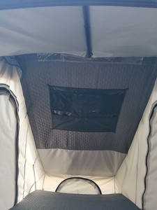 خيمة سقف سيارة جديدة التصميم من الألومنيوم على شكل مثلث للاستخدام الخارجي، تفتح تلقائيًا، مصنوعة من قماش أكسفورد، مناسبة لجميع الفصول، ذات طبقة مزدوجة لسيارات الدفع الرباعي - Product Image 6