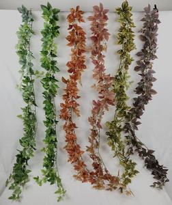 ต้นไม้แขวนผนังยาว230ซม.,ต้นไม้เทียมพลาสติกสีเขียวสำหรับแขวนพวงมาลัยใบไม้ - Product Image 6