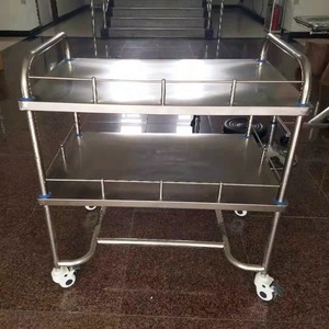 Chariot à déchets hospitaliers Xin Yuchen 940x450x900mm en acier inoxydable, chariot pour équipement médical destiné aux unités médicales - Product Image 2