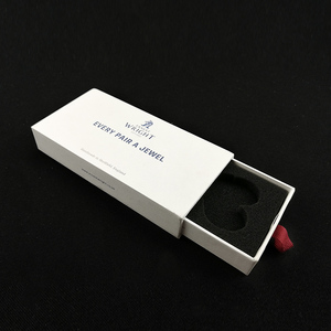 Custom Luxury Packaging Long Sliding Gift Box <b>Square</b> Box Drawer Box Jewelry Paper Foam Insert for Scissors Customized with Black - Product Image 1