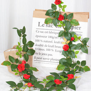 ดอกกุหลาบประดิษฐ์สีขาว ชมพู แดง แชมเปญ สำหรับตกแต่งเพดานและผนัง - Product Image 2
