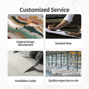 Настенная панель RUNPIN из искусственного мрамора «Черное золото», набор для столовой из мраморной плитки под кофейный мрамор, обеденный стол и стулья, набор обеденных столов из мрамора на заказ - Product Image 6